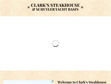 Tablet Screenshot of clarkssteakhouse.com